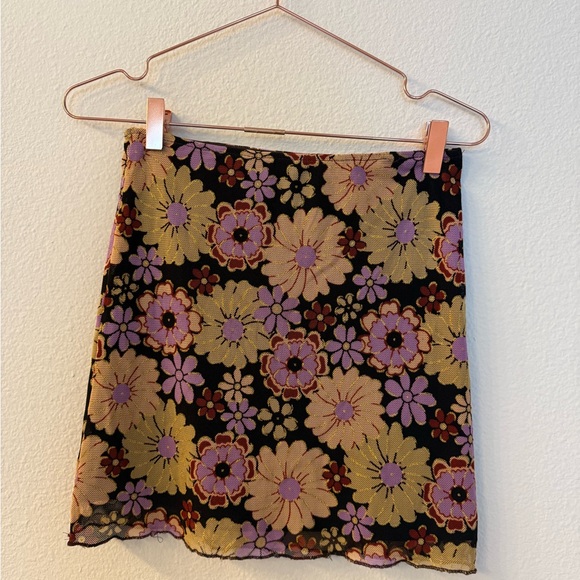 Princess Polly floral mini micro skirt size S - Picture 10 of 10